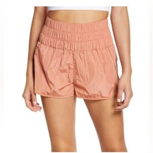 Free People Movement The Way Home Shorts Brushed Apricot  Workout Small